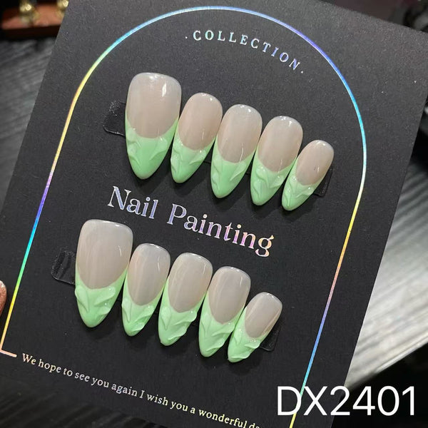 differe shape and cat eye handmade  press on nails